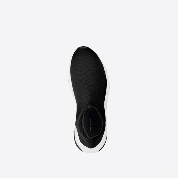Women's Speed 2.0 Recycled Knit Sneaker Bicolor Sole in Black/wh