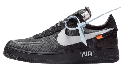 Off White x Nike Air Force 1 Black AO4606 001