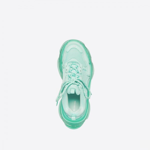 Men's Triple S Sneaker Clear Sole in Green