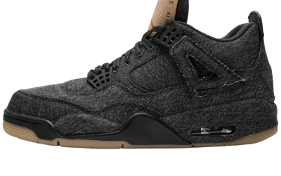Levis x Nike Air Jordan 4 Black AO2571 001