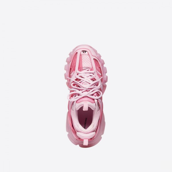 Women's Track Sneaker Clear Sole in Pink
