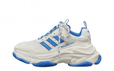 BALENCIAGA X ADIDAS TRIPLE S SNEAKERS WHITE BLUE IF0167