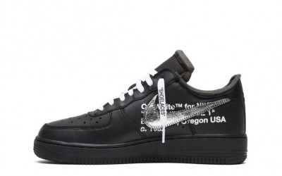 NIKE AIR FORCE 1 LOW 07 OFF WHITE MOMA WITHOUT SOCKS AV5210 001